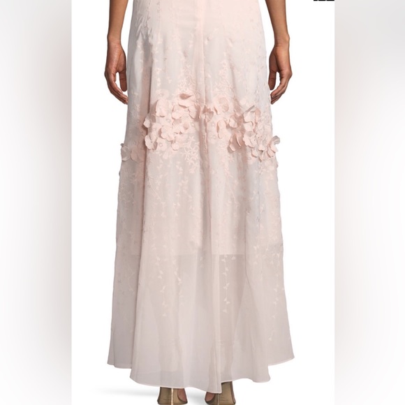 Karl Lagerfeld Light Pink Ros High Low Gown - Picture 5 of 9